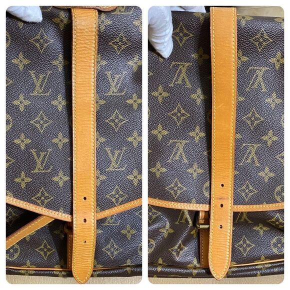 LOUIS VUITTON Monogram Saumur 35 Shoulder/Crossbody Bag 💼 8901VI - Picture 10 of 16